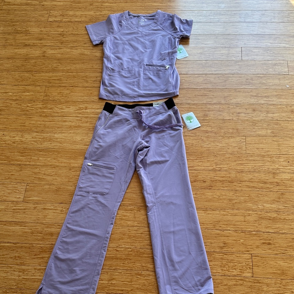 Purple Scrub Set healing hands